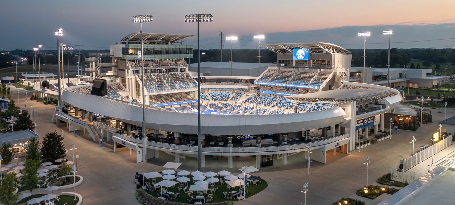 cincinnati open center court and stadium after renovation